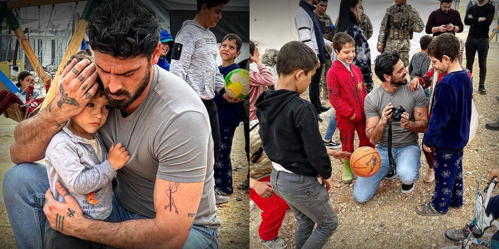 İtalyan aktör Michele Morrone deprem bölgesinde