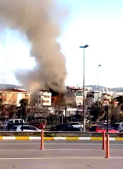 Pendik’teki otelde çıkan yangın 45 dakika süren çalışmanın ardından söndürüldü
