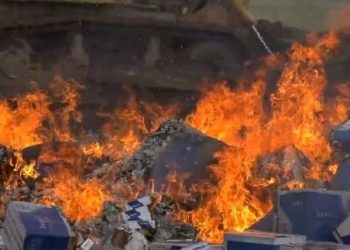 20 milyon liralık kaçak sigara ve uydurma içki imha edildi