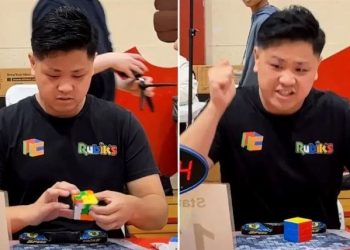 ABD’li genç, Rubik Küpü’nü 3.13 saniyede çözerek rekor kırdı