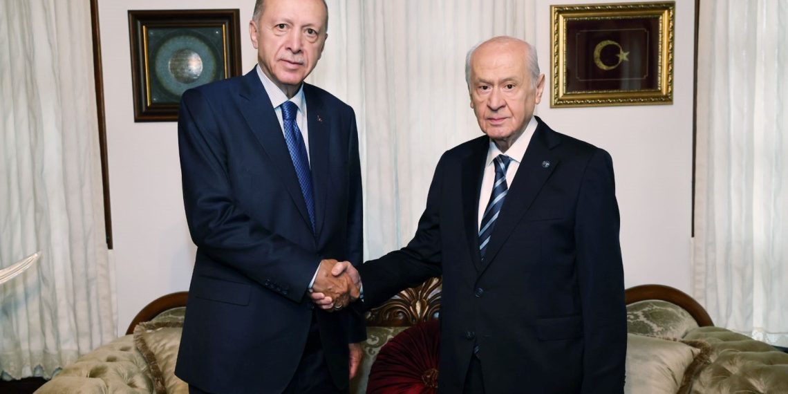 Cumhurbaşkanı Erdoğan’dan  Bahçeli’ye ziyaret