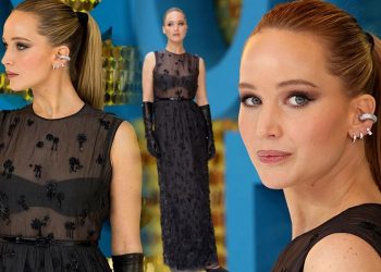 Jennifer Lawrence’ın transparan şıklığı