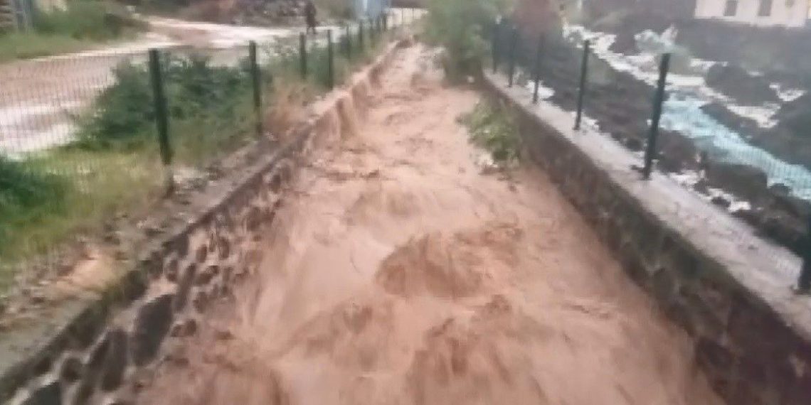 Kars’ta sel nedeniyle kimi meskenleri su bastı