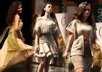 Rize bezinden üretilen kıyafetler defileyle tanıtıldı