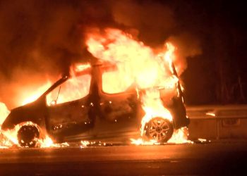 TEM’de evvel yangın sonra kaza: 3 kişi ağır yaralı