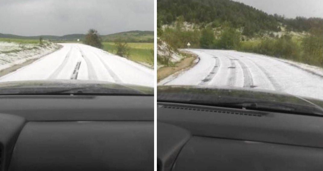 Yaz ayında kıştan kalma manzara