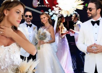 Ahmet Kural-Çağla Gizem Şahin’in düğününden yeni kareler