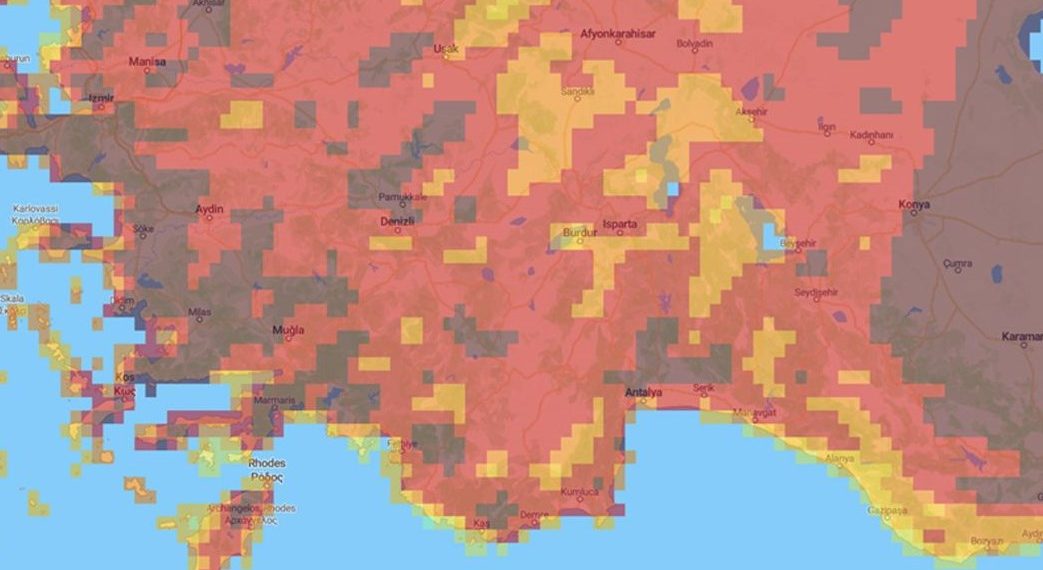 Akdeniz ve Güney Ege’de “çok aşırı tehlike” uyarısı: Orman yangınları