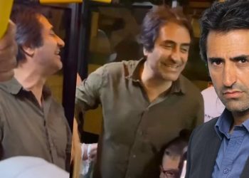 Alaçatı’da taksi bulamayıp minibüse binen Mahsun Kırmızıgül’den yolculara konser