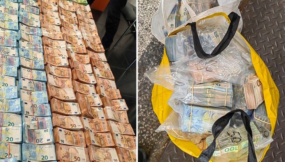 Almanya’dan Türkiye’ye giden minibüste 901 bin euro yakalandı