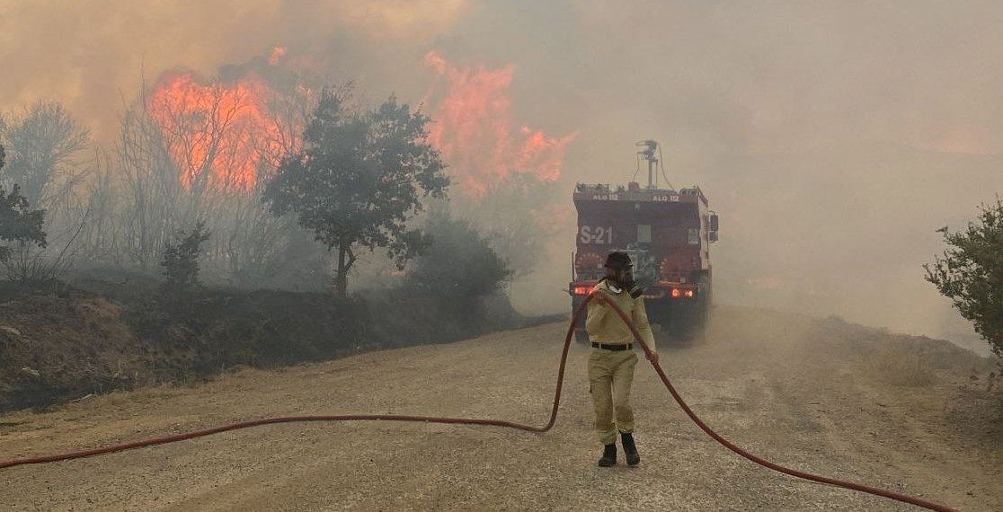 Çanakkale’de orman yangını