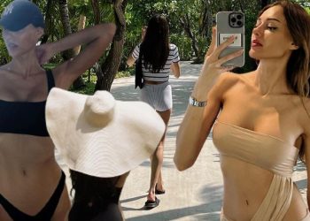 Dilan Çiçek Deniz’den tatil pozları: Havuzda kahvaltıyla bir fotoğrafım bile olamamış