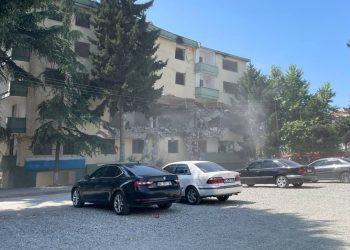 Düzce zelzelesinde ağır hasar gören 5 katlı bina yıkılıyor