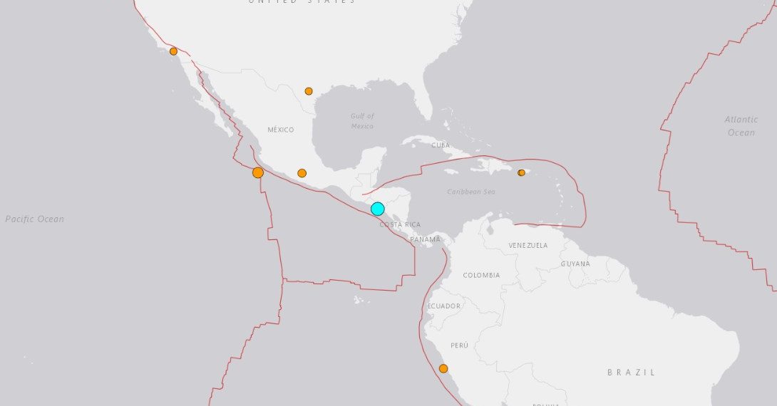 El Salvador açıklarında 6,5 büyüklüğünde zelzele