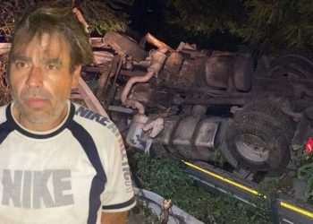 Emniyet kemeri hayat kurtardı: Takla atan tırdan yara almadan kurtuldu