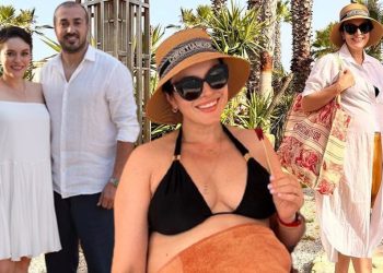 Ezgi Mola’dan karnı burnunda tatil pozları
