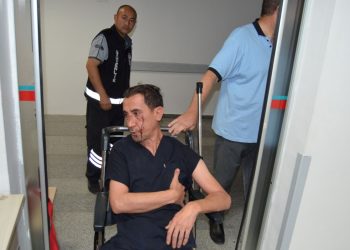 Hastane görevlisine çarşaf saldırısı