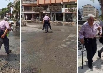Hatay’da depremzedeyi sırtında taşıyan polis konuştu