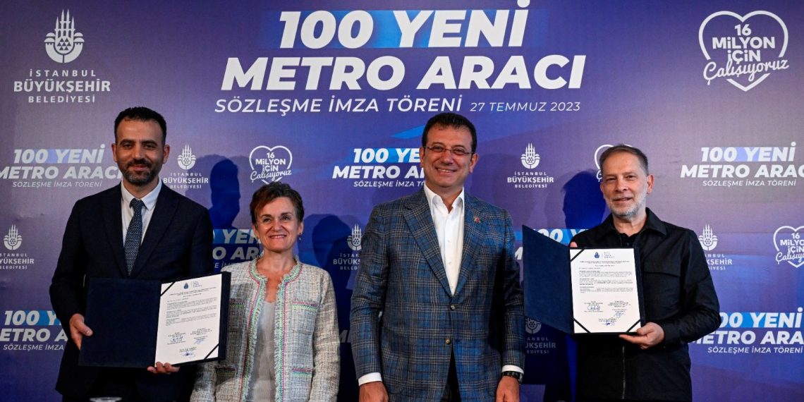 İBB’ye 100 yeni metro aracı | İmamoğlu: Haziran 2025’e kadar hatta indirilecekler