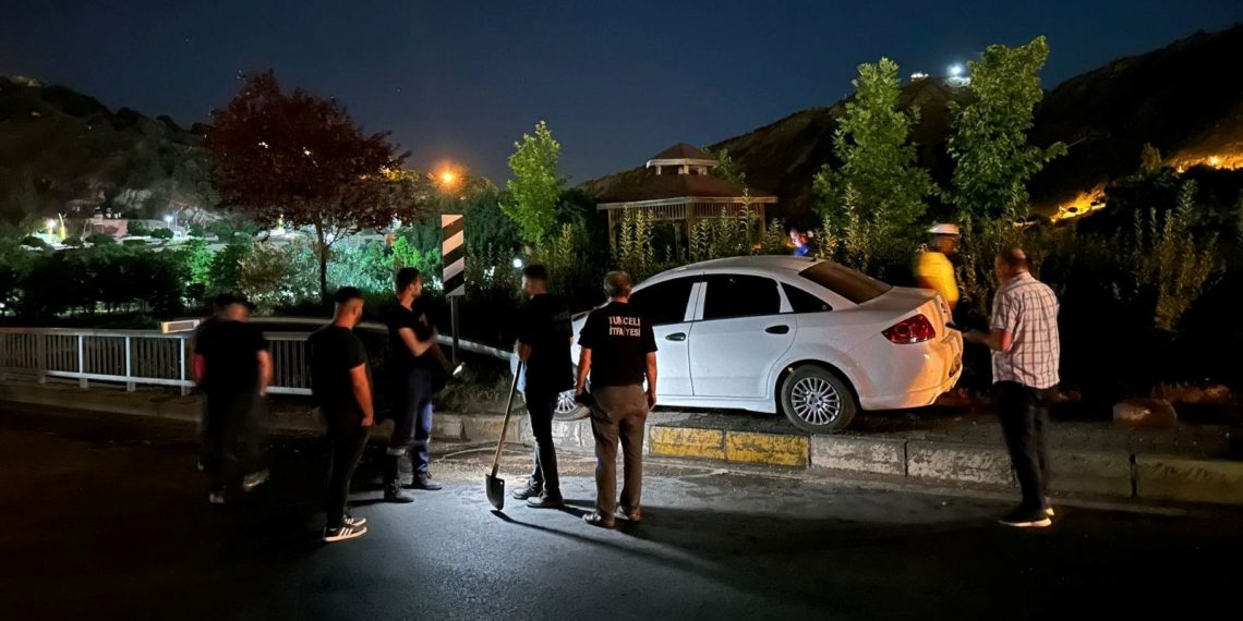 Köprü direğine çarpan şoför kayboldu