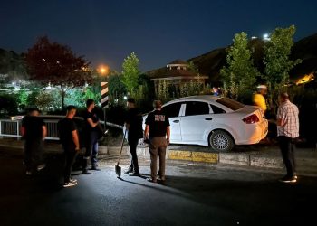 Köprü direğine çarpan şoför kayboldu