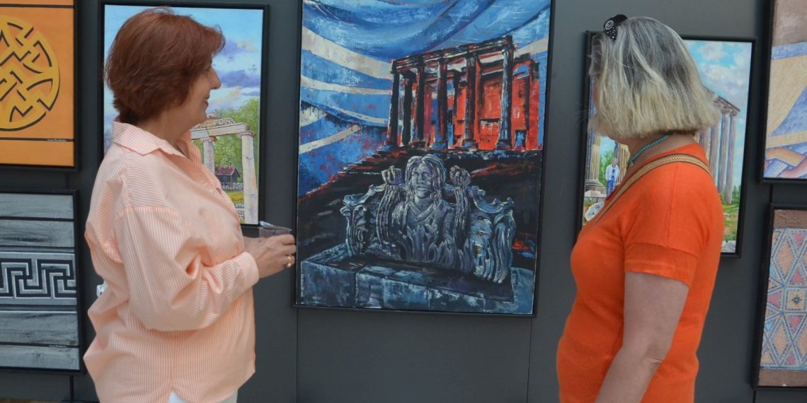 Kütahya’daki sanatkarlar Aizanoi Antik Kenti’ni resmetti