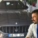 Maseratili polis memuru arabasında meyyit bulundu