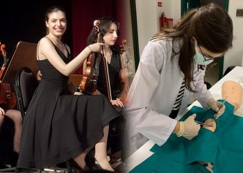 Sahnelerin keman sanatçısı İrem Sezginer tabip olmaya hazırlanıyor