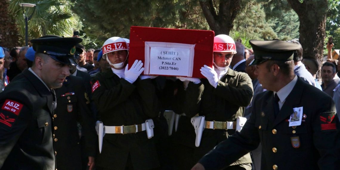 Şehit Piyade Kontratlı Er Mehmet Can, son seyahatine uğurlandı