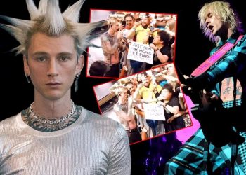 Sıra dışı isteği yerine getirdi: Machine Gun Kelly’den hayranına yumruk