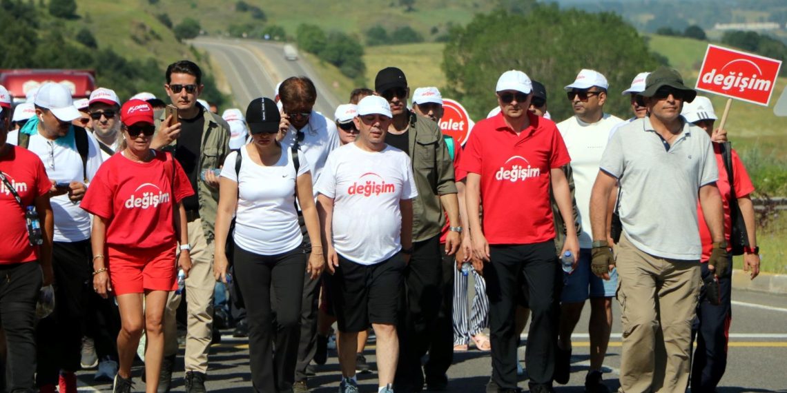 Tanju Özcan’ın Ankara’ya başlattığı “Değişim ve Adalet” yürüyüşünde 3’üncü gün