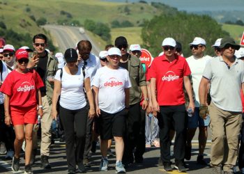 Tanju Özcan’ın Ankara’ya başlattığı “Değişim ve Adalet” yürüyüşünde 3’üncü gün