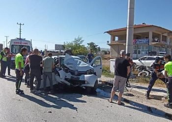 Düğün yolunda aile faciası: 1 meyyit, 2 yaralı