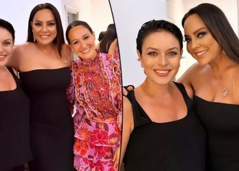 Ezgi Mola ve Gupse Özay’dan Ebru Gündeş’e kulis ziyareti