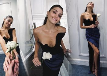 Hande Erçel’den romantik düğün tarzı