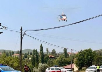 Jandarmadan Cayrokopter ile trafik kontrolü