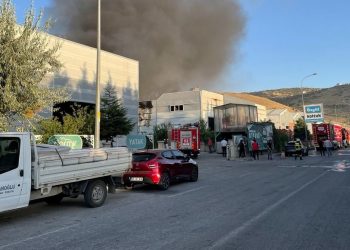 Kayseri’de mobilya fabrikasında yangın