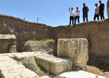 Pompeipolis Antik Kenti’ndeki anıtsal yapılar çok uluslu hafriyat grubuyla gün yüzüne çıkarılıyor