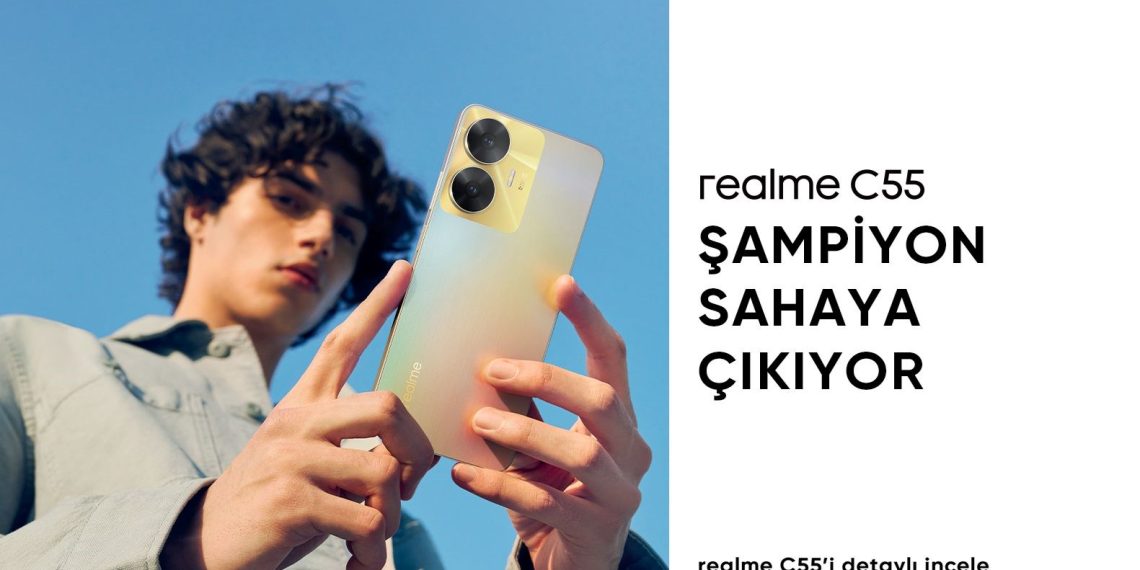 realme c55 şampiyon alana çıkıyor