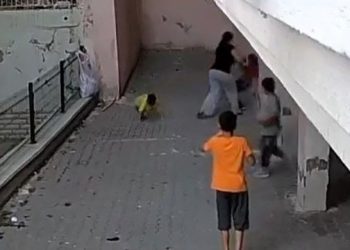 8 yaşındaki çocuğa komşu dayağı