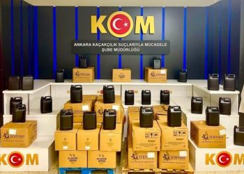 Ankara’da 1 milyon lira pahasında etil alkol ele geçirildi