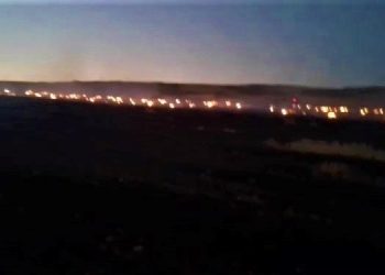 Balya makinesinde yangın çıktı: 100 dönüm tarla kül oldu