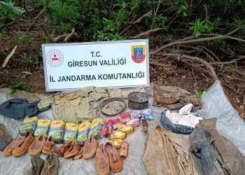 Giresun’da teröristlere ilişkin sığınak bulundu
