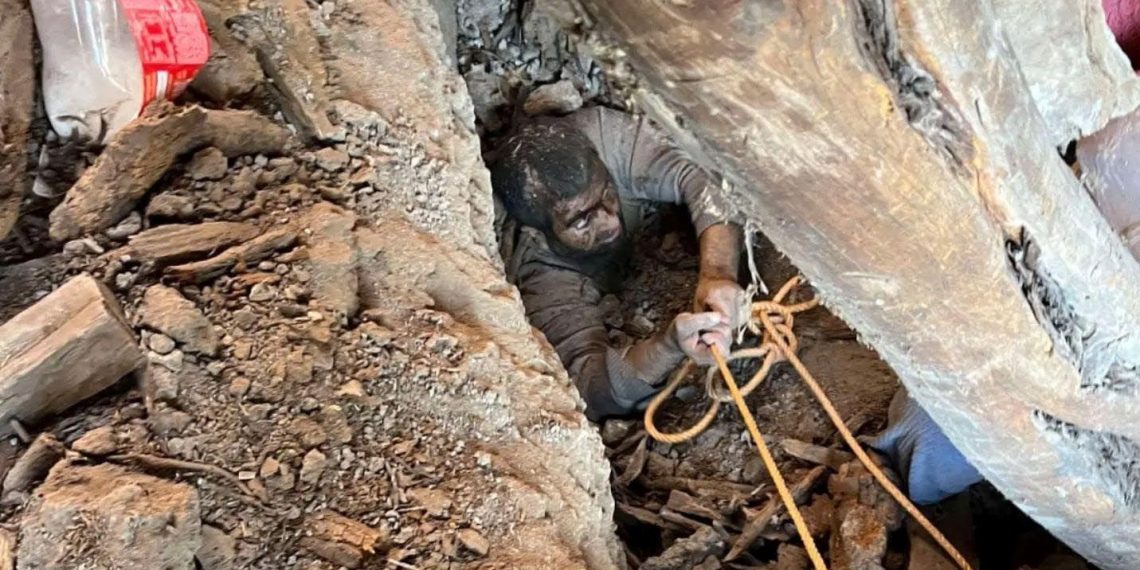 Güçlendirme çalışması sırasında göçük