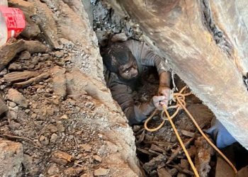 Güçlendirme çalışması sırasında göçük