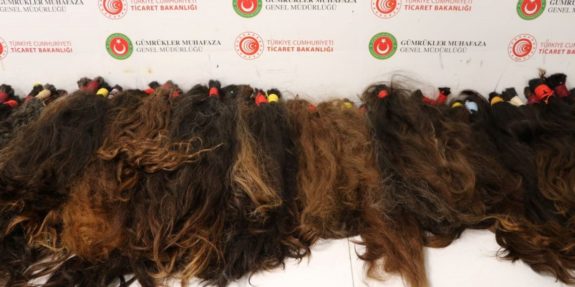 Havalimanlarında 53 kilo insan saçı ele geçirildi