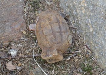 Kurtuluş Savaş’ında kalma patlamamış el bombası bulundu