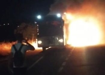 Malatya’da yolcu otobüsü yandı: Facianın eşiğinden dönüldü