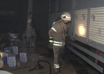 Maltepe’de bir iş yerinde yangın