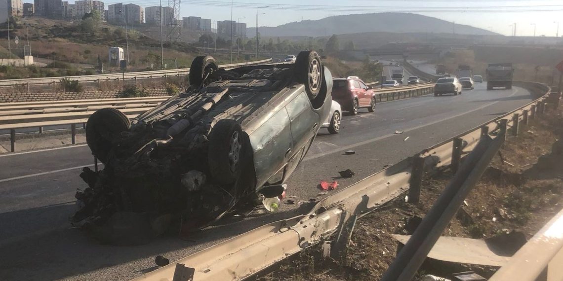 Şile Otoyolu’nda kaza: 1 yaralı